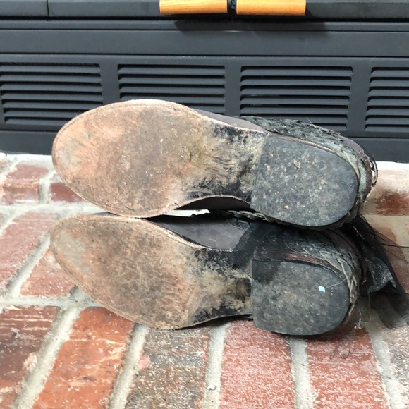 Black Leather Boots 9M - Picture 6 of 10